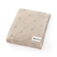 Pointelle Swaddle Receiving Baby Blanket (Mult. Colors)