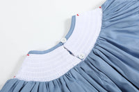 Farm Animal Smocked Bishop Dress