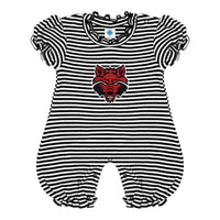 Arkansas State Red Wolves Infant Puff Sleeve Romper