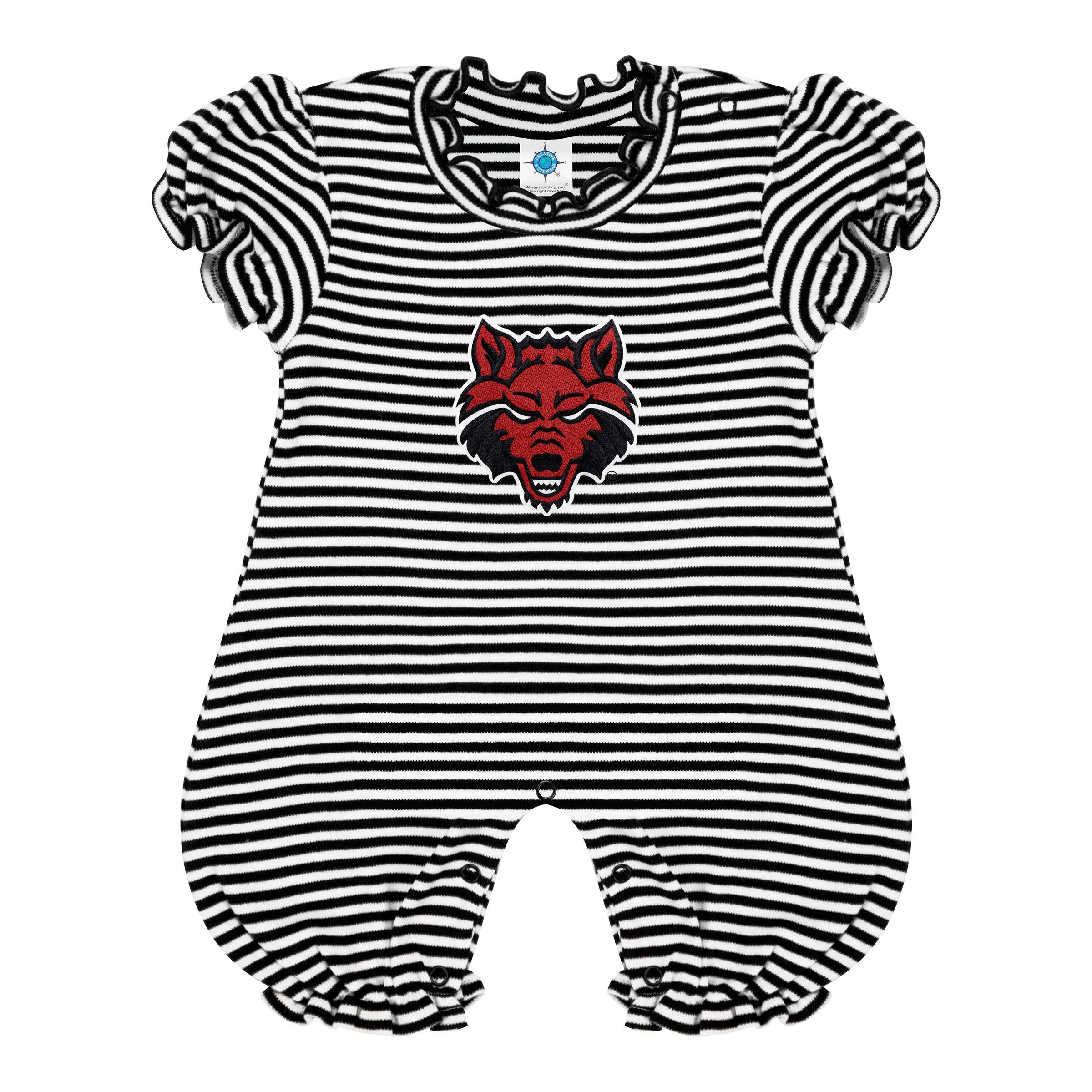 Arkansas State Red Wolves Infant Puff Sleeve Romper