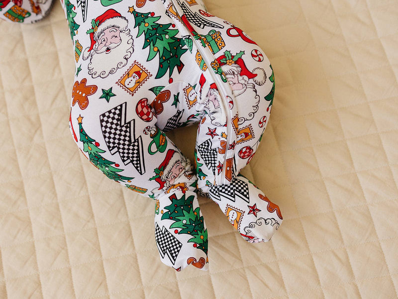 Christmas Vibes Bamboo Zip Romper