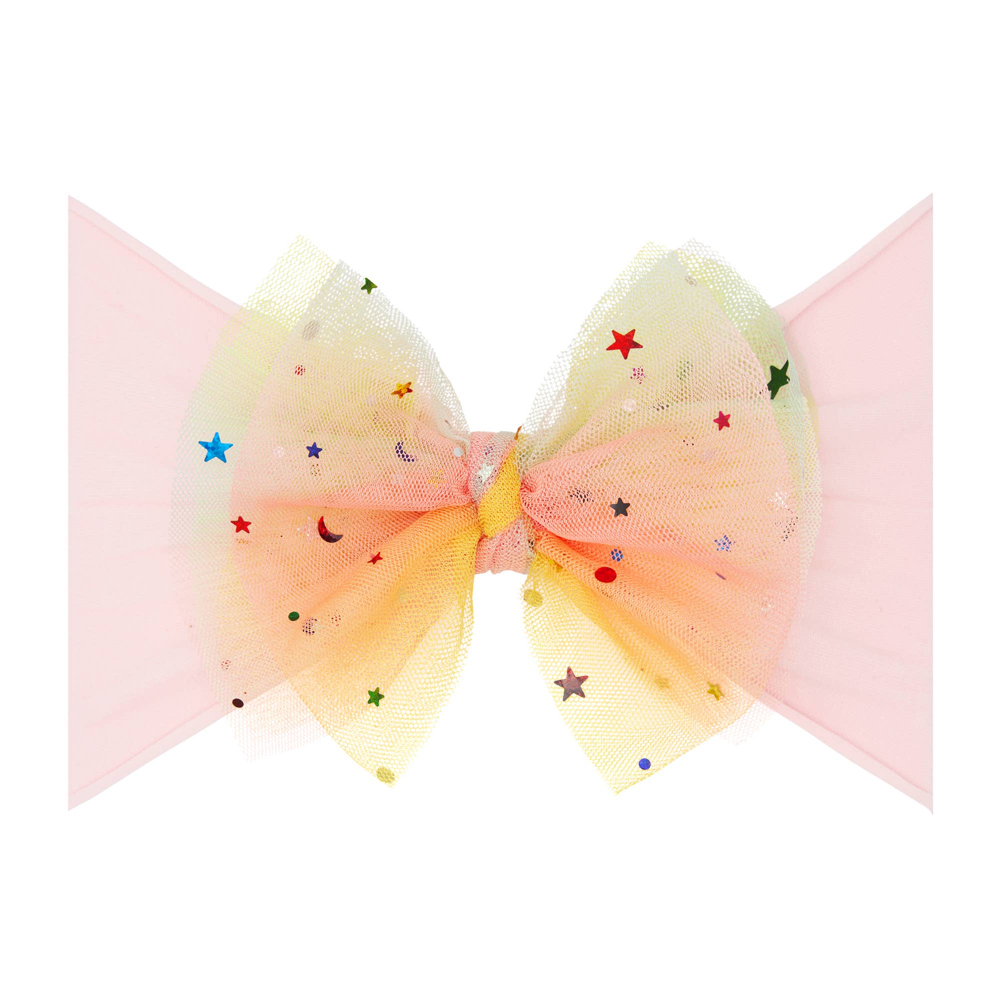 Baby Bling® Tulle FAB® soft nylon headband with tulle bow