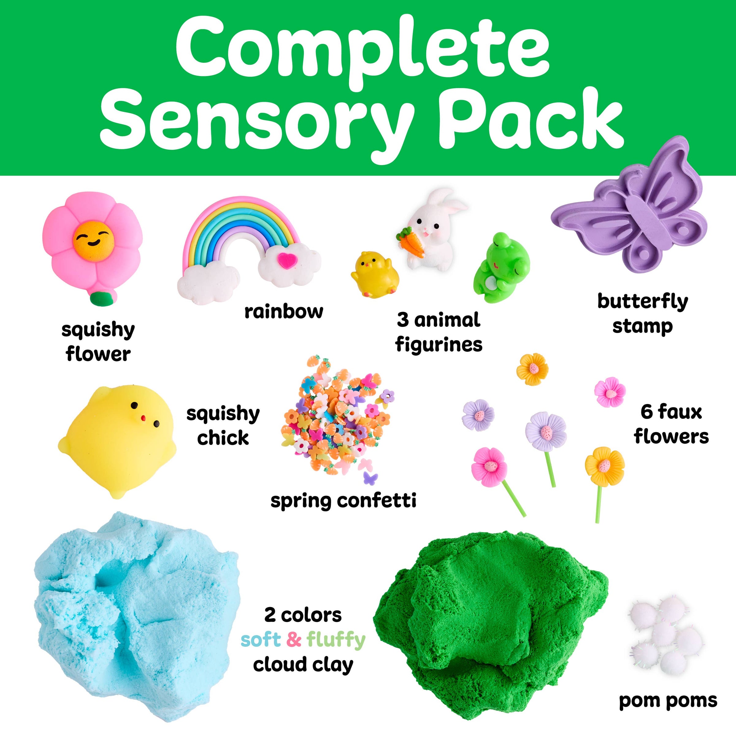 Sensory Pack Garden Friends Play Kit for Kids