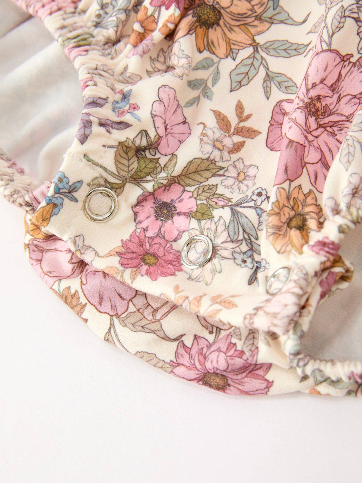 Fall Floral Peter Pan Collar Bubble Romper