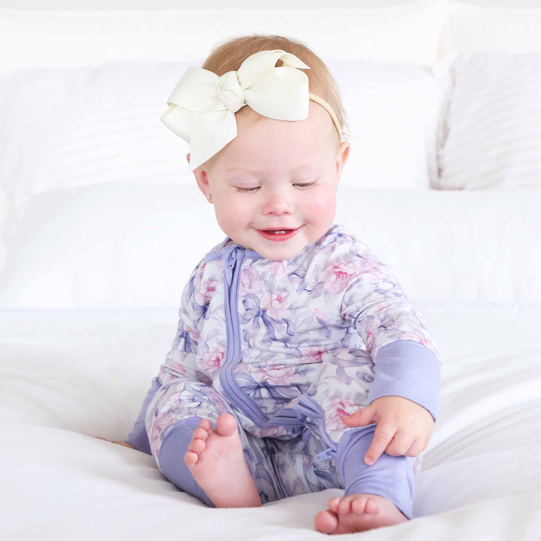 Leighton's Lavender Convertible Zip Romper