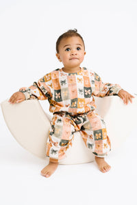 Bow Patchwork Sweatsuit