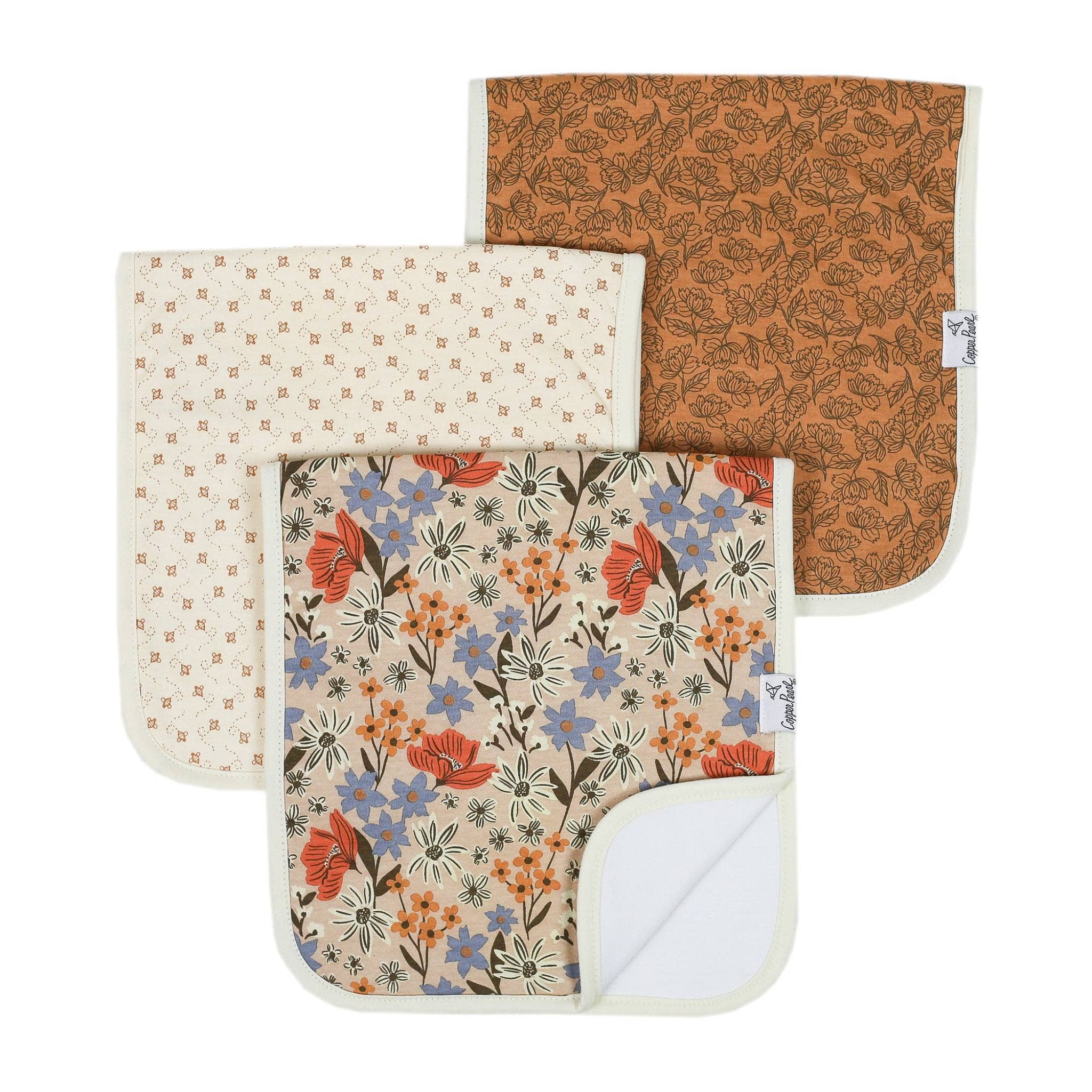 Eden - 3 Pack Premium Burp Cloths