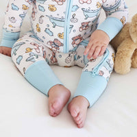 Bathtime Besties Convertible Zip Romper | Blue