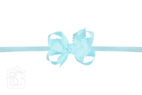 Nylon Headband w/ Scalloped Bow (Mult. Colors)