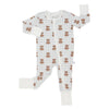Blue Beary Cute Zipper Romper Sleeper