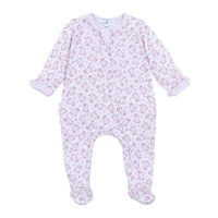 My Little Boo Pink Ruffle Zipper Footie