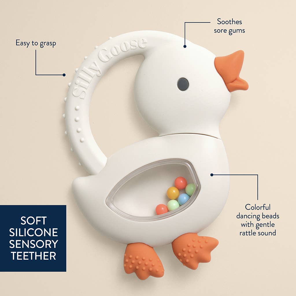 Bitzy Shake™ - Silicone Teether with Rattle