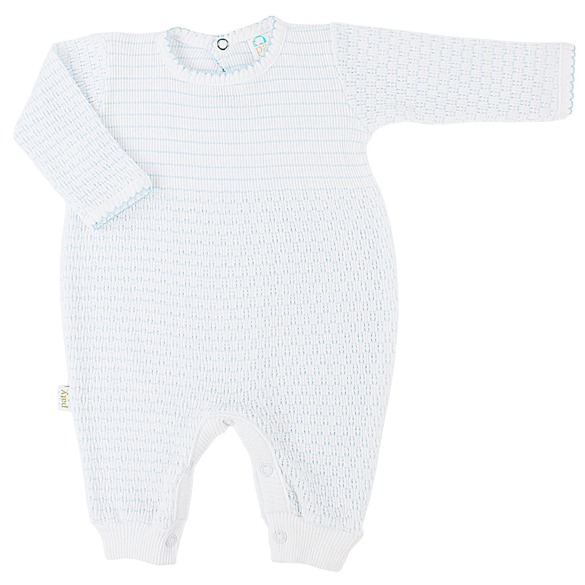 Paty Knit Pinstripe Romper