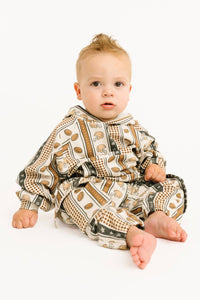 Touchdown Stripe Cargo Hoodie Set