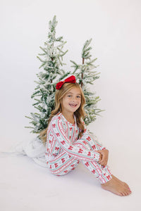 Retro Candy Cane Bamboo Two Piece Set