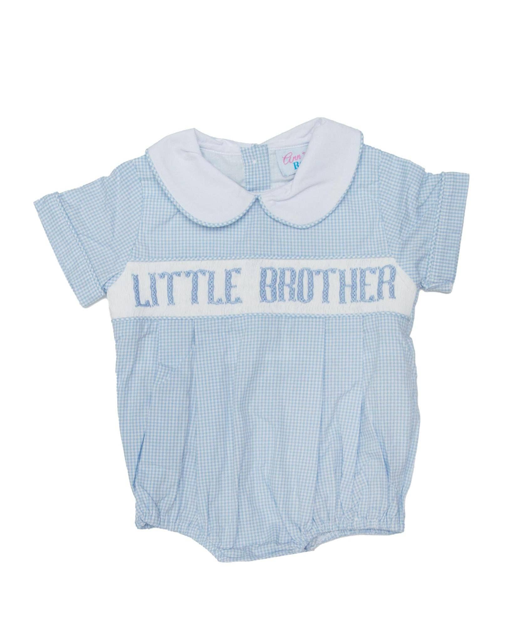 Little Brother - Blue Gingham Bubble