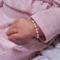 14K Gold-Plated Pearl Baby Bracelet - Brynn