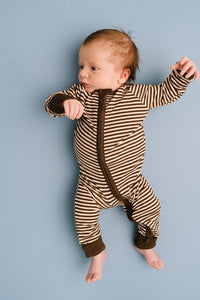 Espresso Stripe Bamboo Sleeper