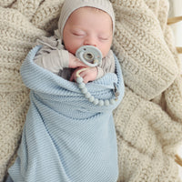 Cotton Swaddle Receiving Baby Blanket (Mult. Colors)