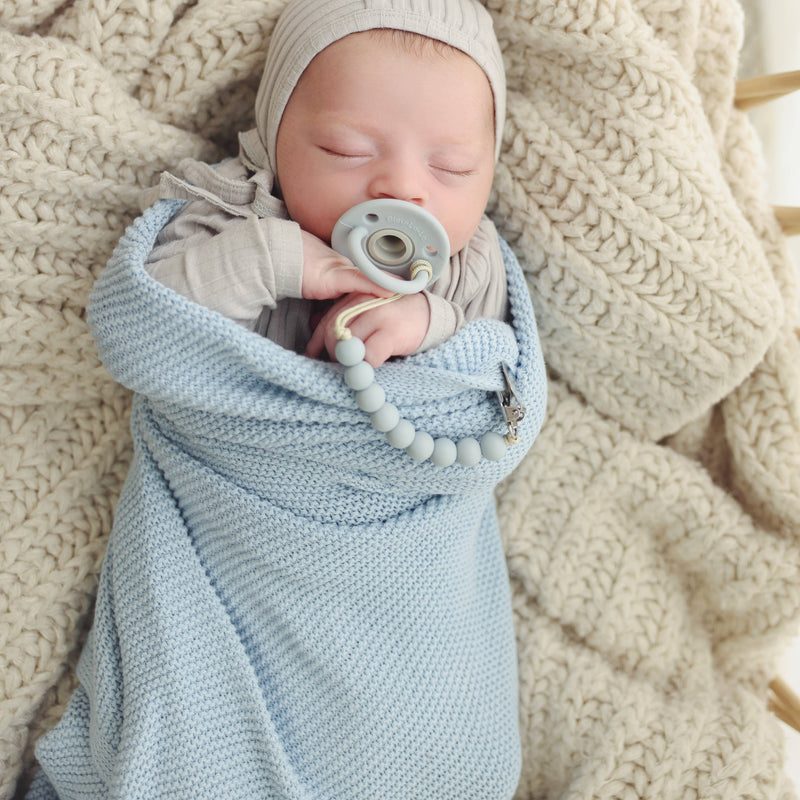 Cotton Swaddle Receiving Baby Blanket (Mult. Colors)