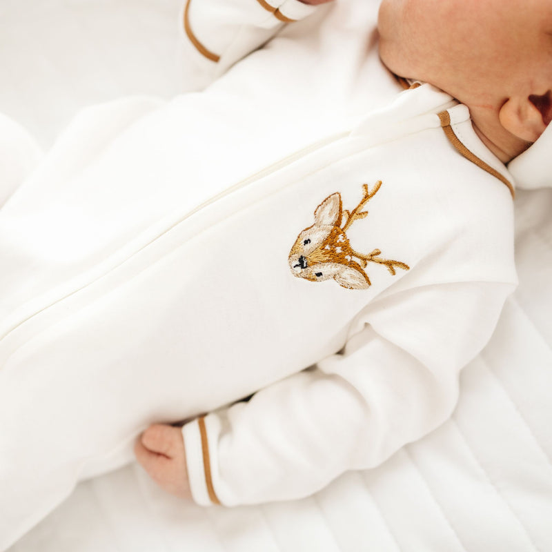 Buckhead Ivory Zipper Footie