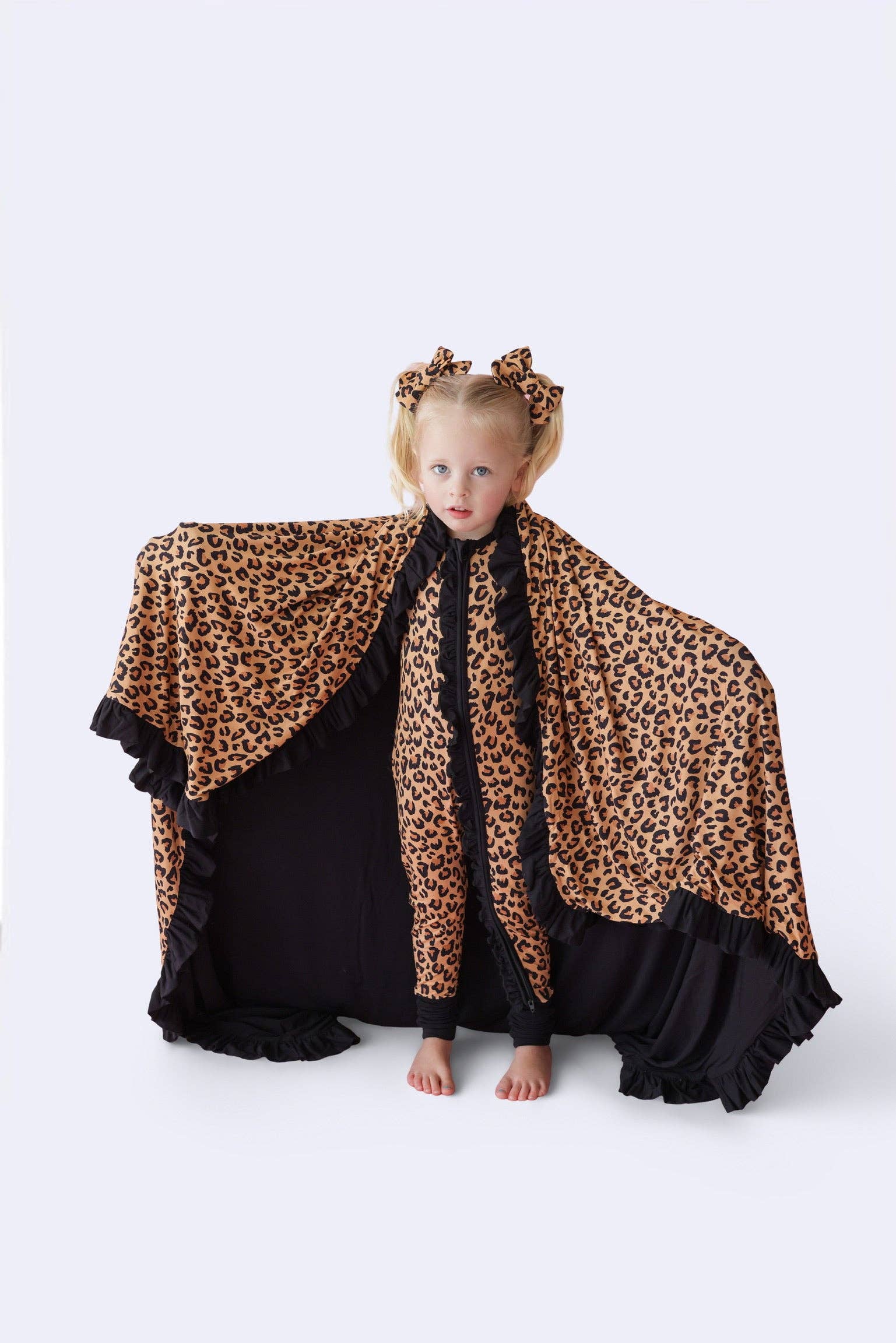 LEOPARD DREAM RUFFLE SLEEPER