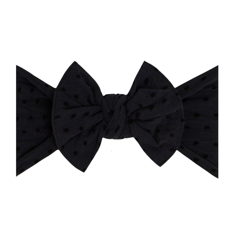 Baby Bling® Shabby Dot Knot soft nylon headband