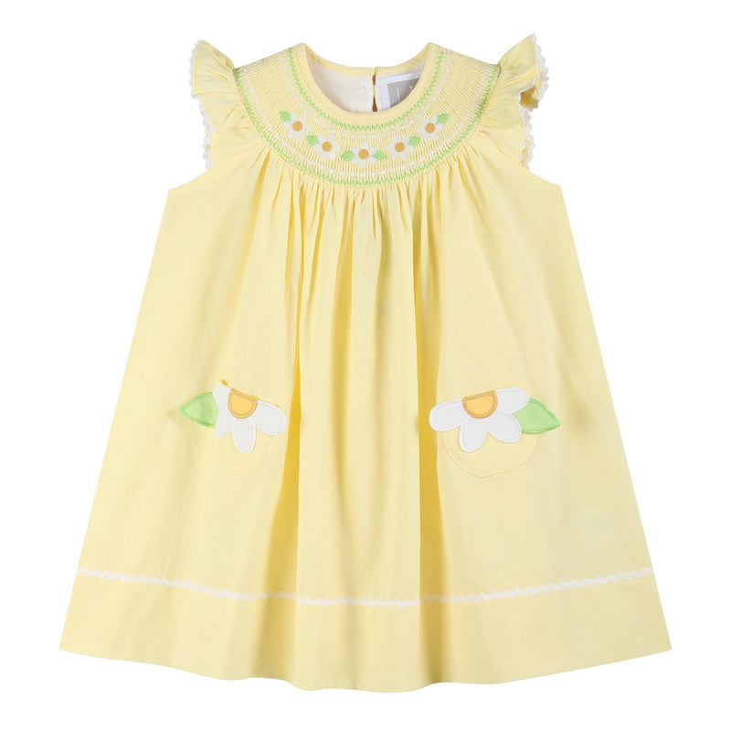 Yellow Daisy Pocket Dress