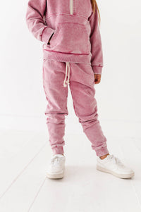 MAUVE | Vintage 1/4th HOODIE-JOGGER Set