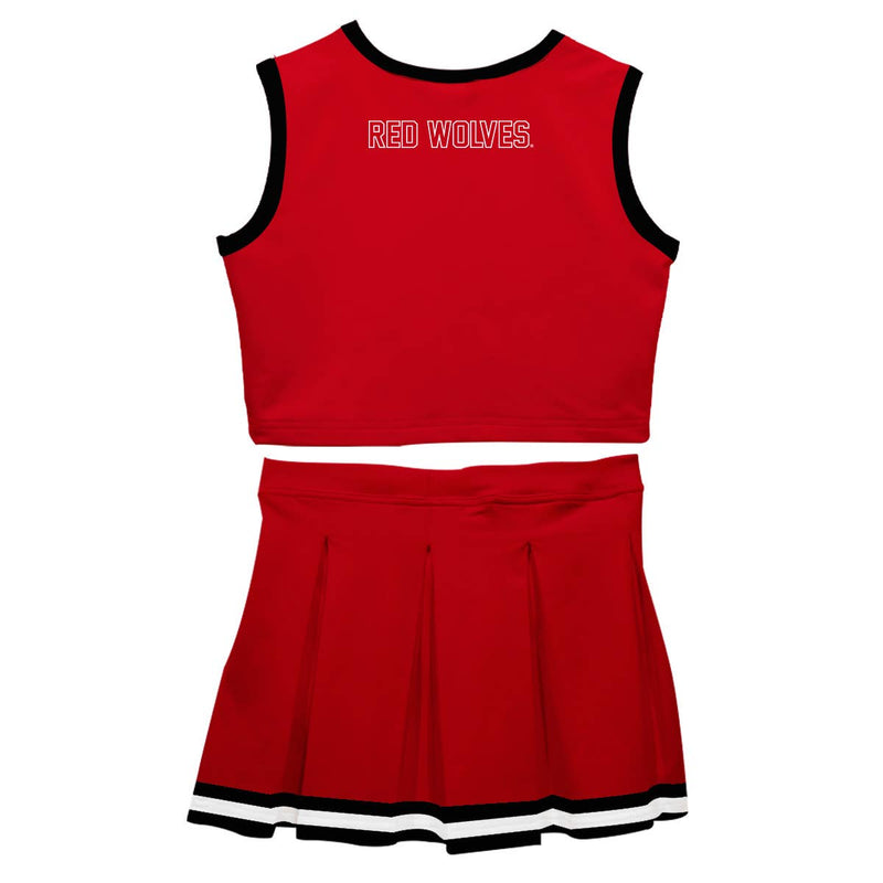 Arkansas State Red Wolves Red Sleeveless Cheerleader Set