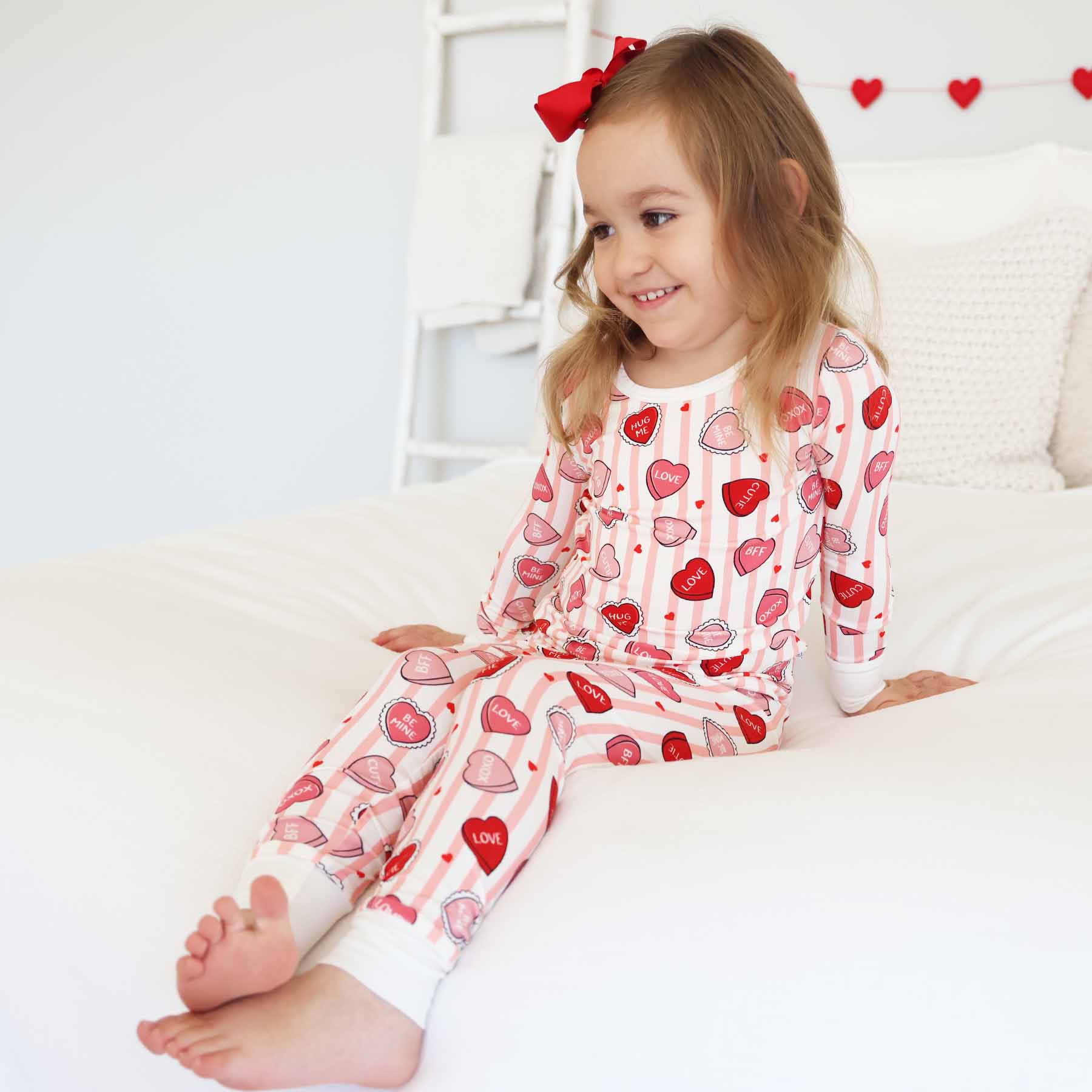 Sweet Like Candy Two Piece Pajama Set | Pink