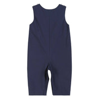 Dark Blue Nativity Smocked Overalls