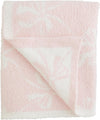 Pink Bow Reversible Chenille Luxury Blanket