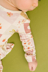 Storybook Picnic Long Sleeve Bodysuit Bamboo Dress
