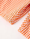 Orange Halloween Embroidery Smock Longall