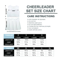 Arkansas Razorbacks Red Sleeveless Cheerleader Set