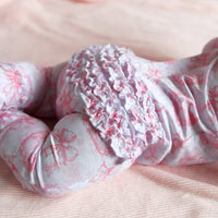 Juniper RUFFLE ZIP Easter Floral Bamboo Sleeper