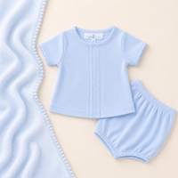 Solid Essentials Diaper Cover Set - Light Blue