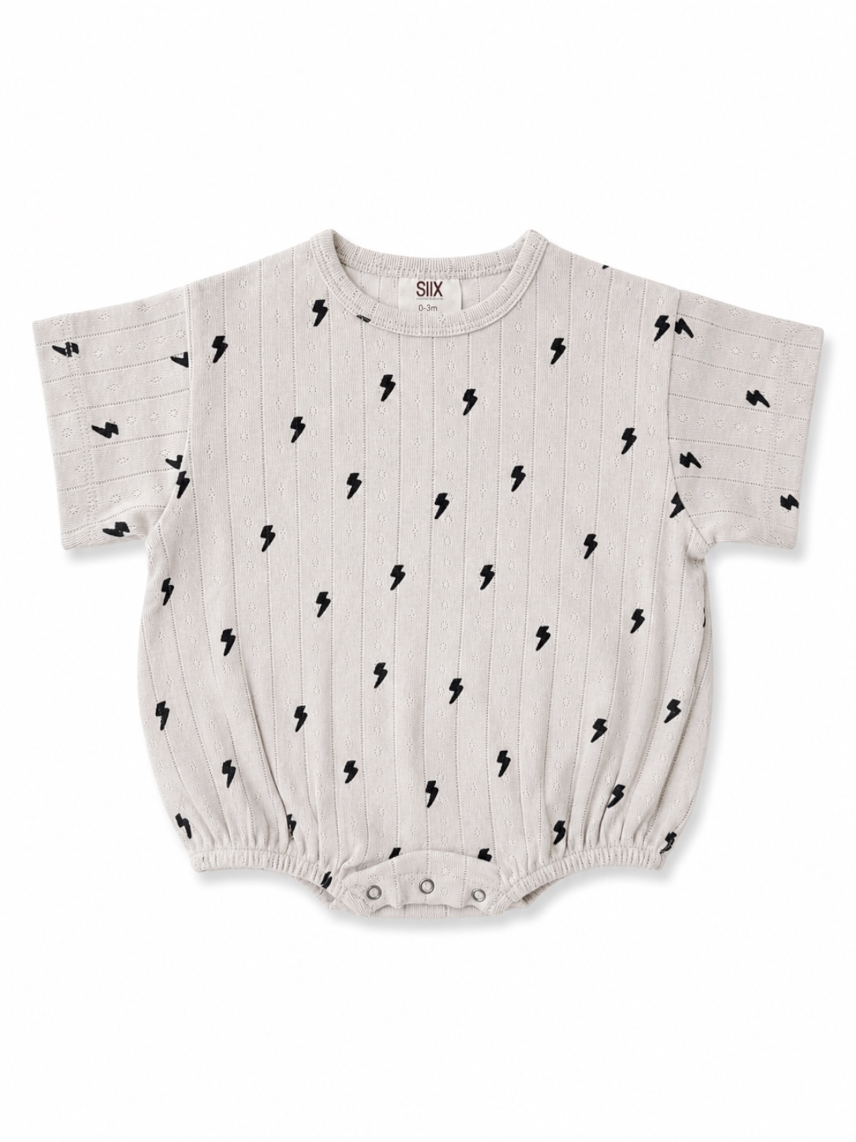Lightning Bolts Pointelle T-Shirt Bubble