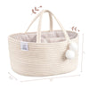 Rope Diaper Caddy - Beige