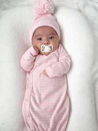 Pink Stripe / Ribbed Gown