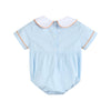 Pumpkin Vine Smocked Collared Bubble