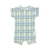 Lakeside Plaid Button Romper