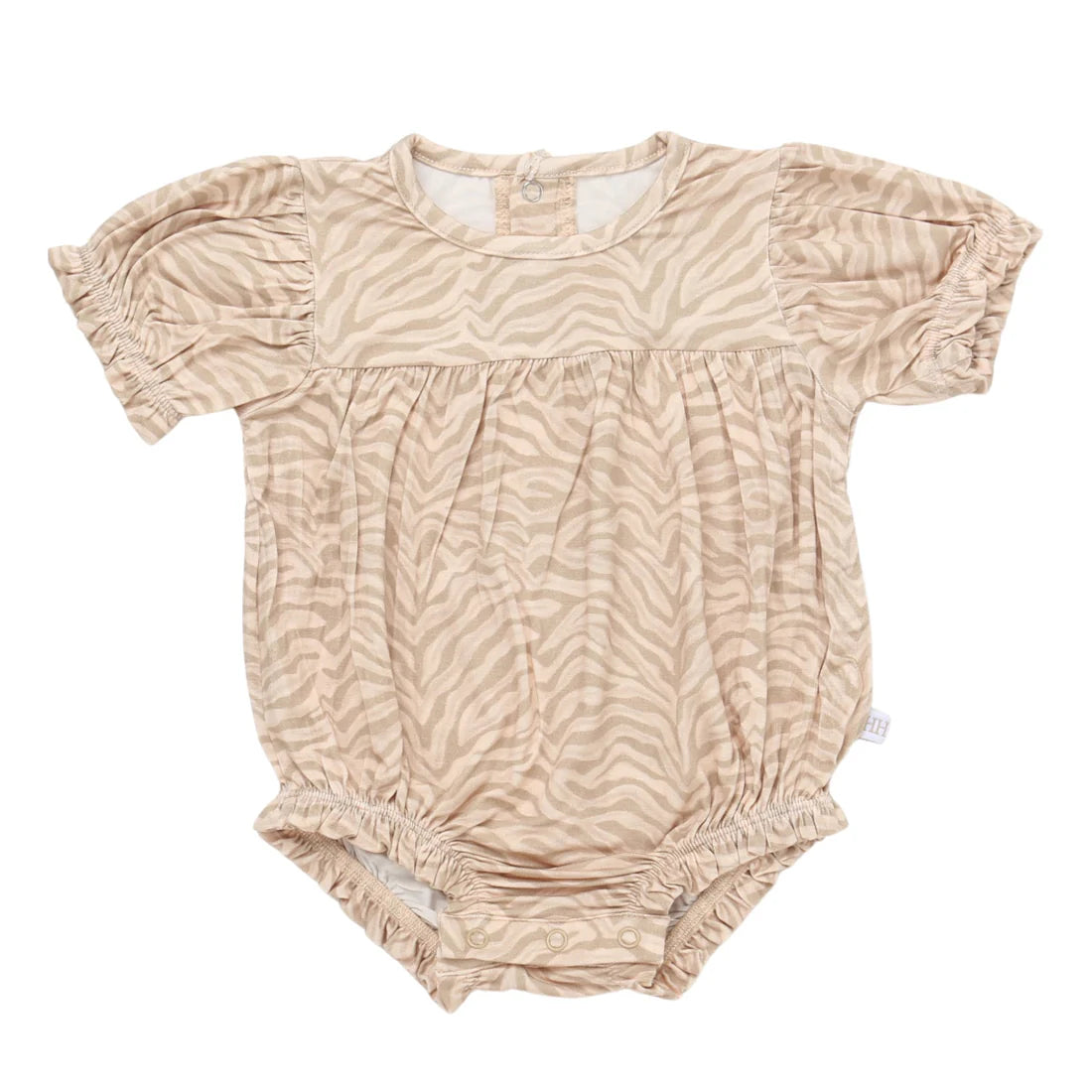 Girls Neutral Zebra Bamboo Bubble