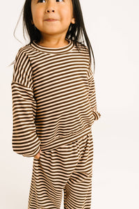 Espresso Stripe Sweatsuit