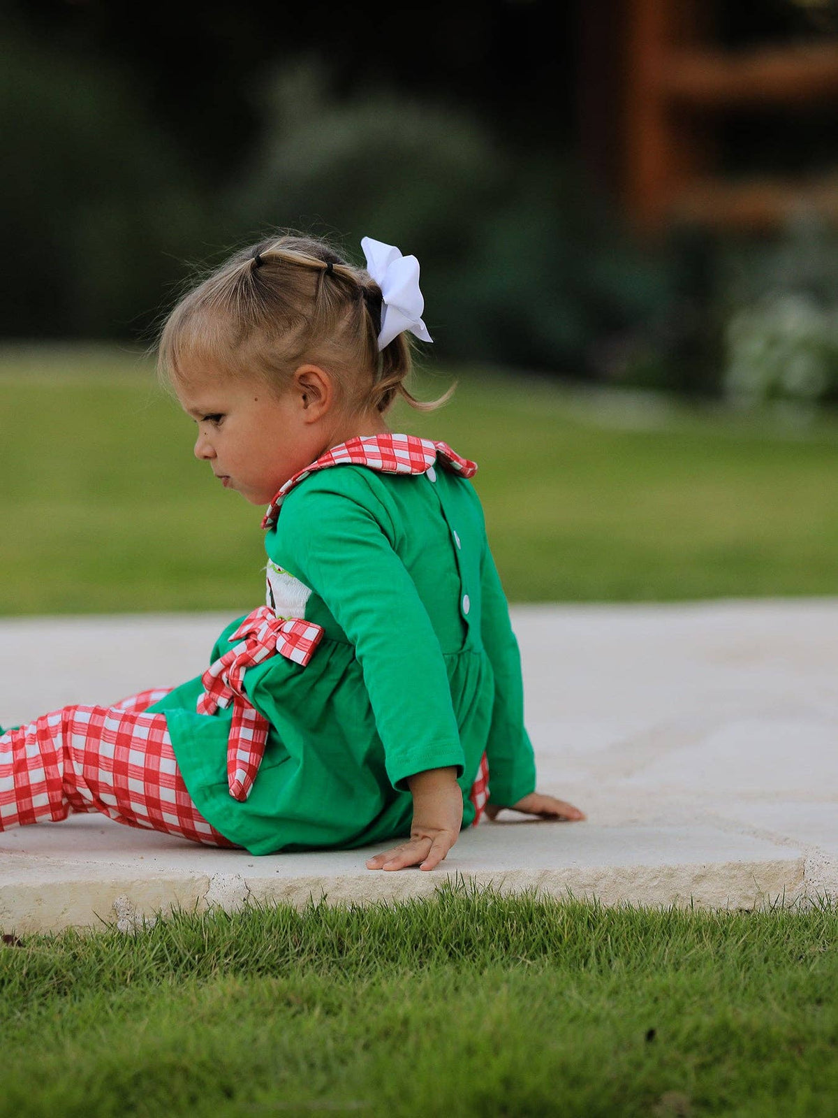 Christmas "Mean One" Embroidered Legging Set