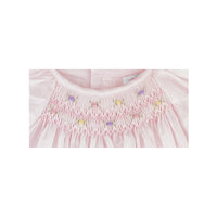 Daygown with Raglan Sleeves and Embroidered Hem