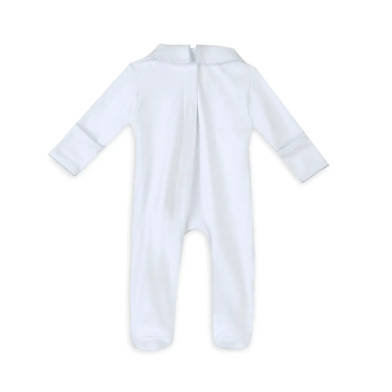Landon's Classics Smocked Footie - Light Blue