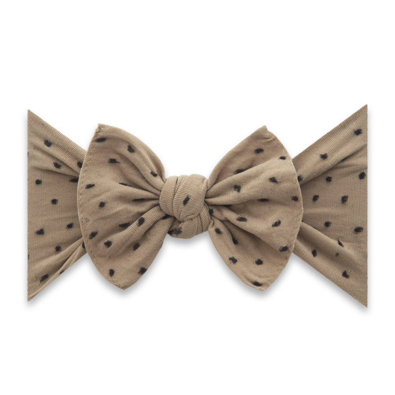 Baby Bling® Shabby Dot Knot soft nylon headband