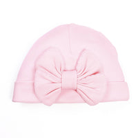 Essentials Solid Bow Hat - Pink